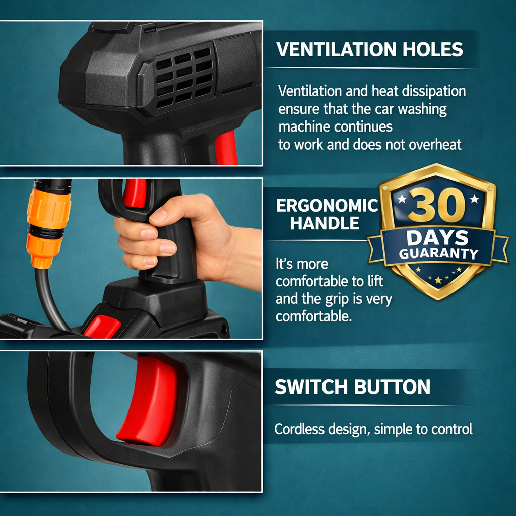 25V Dual-Battery Cordless Pressure Washer