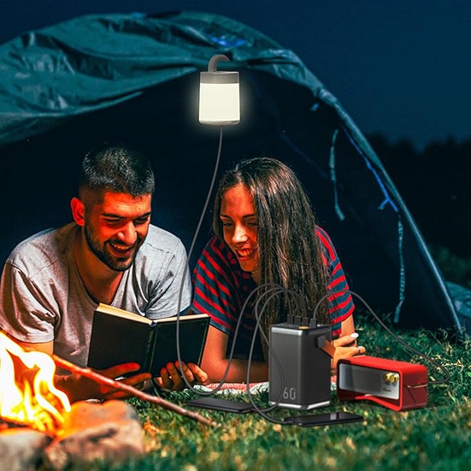 Sleek high-capacity power bank with LED battery indicator and dual USB charging ports for universal mobile devices