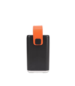 Sleek high-capacity power bank with LED battery indicator and dual USB charging ports for universal mobile devices